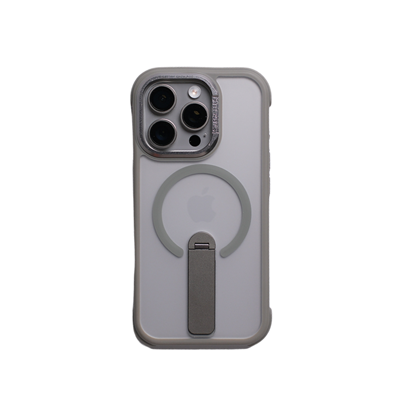 360° Kickstand Magnetic Shockproof Matte Cover For iPhone 16 Pro Max