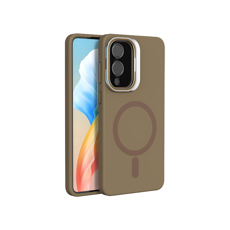 Liquid Silicone Magnetic Kickstand Case For Samsung S25 / S25 Edge