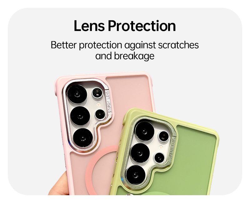 360° Magnetic Matte Kickstand Case for Samsung S25 Ultra