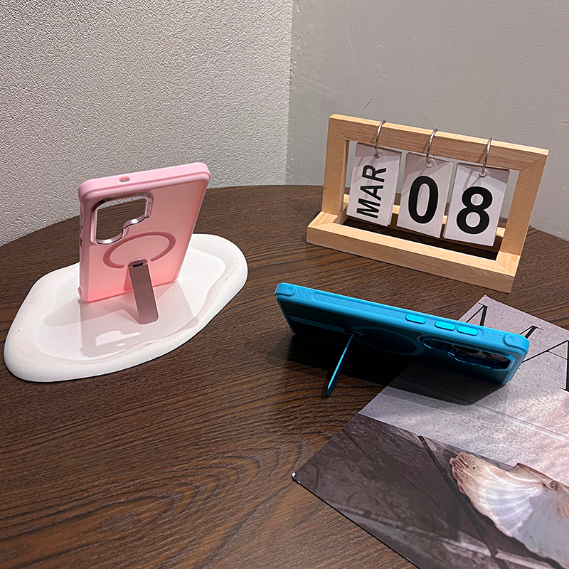 360° Magnetic Matte Kickstand Case for Samsung S25 Ultra