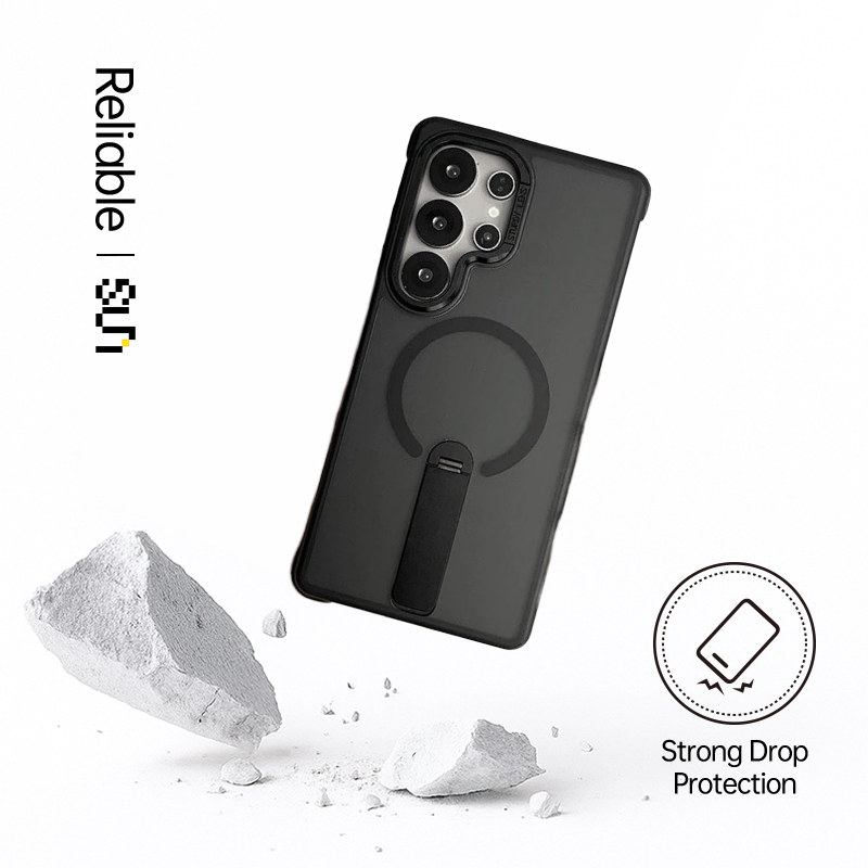 360° Magnetic Matte Kickstand Case for Samsung S25 Ultra
