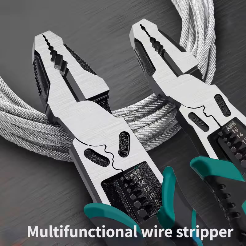 Electrician's pliers wire strippers