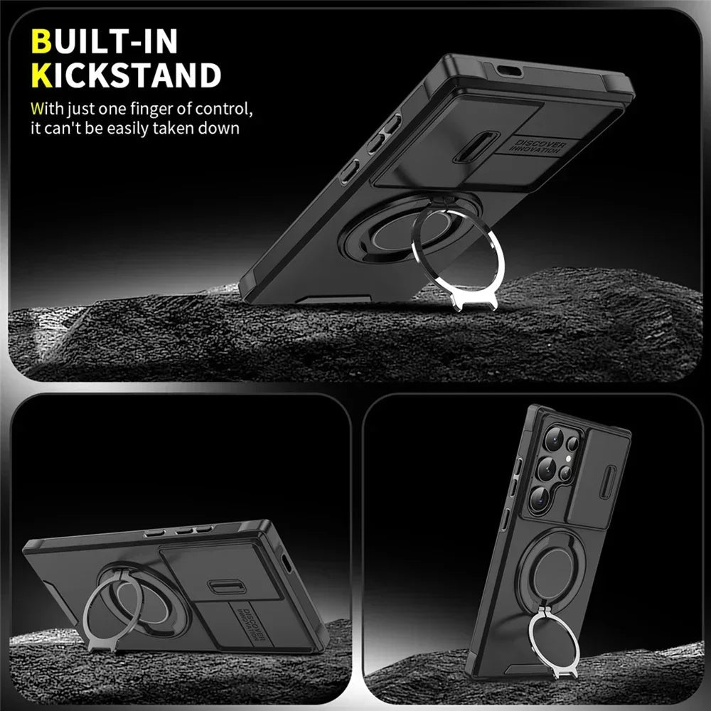 Premium Armor Kickstand Case for Samsung Galaxy S25 Edge