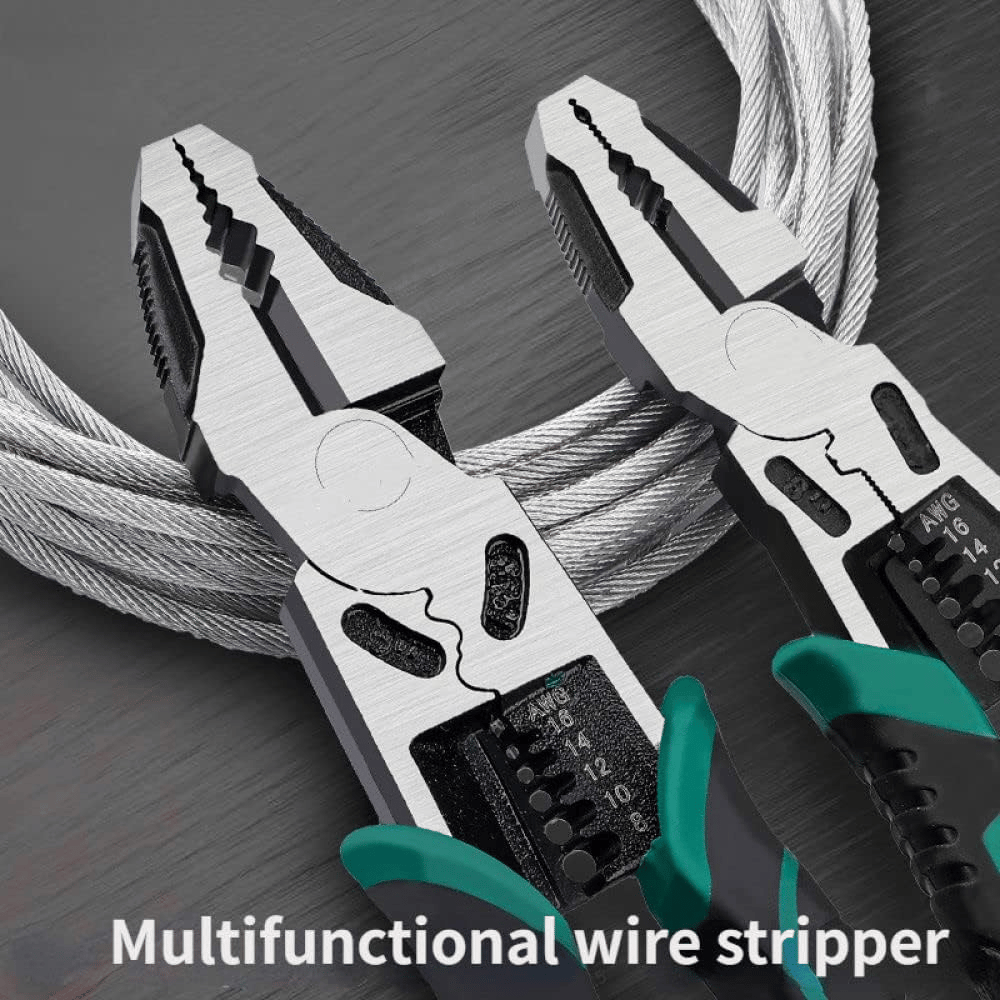 Electrician's pliers wire strippers
