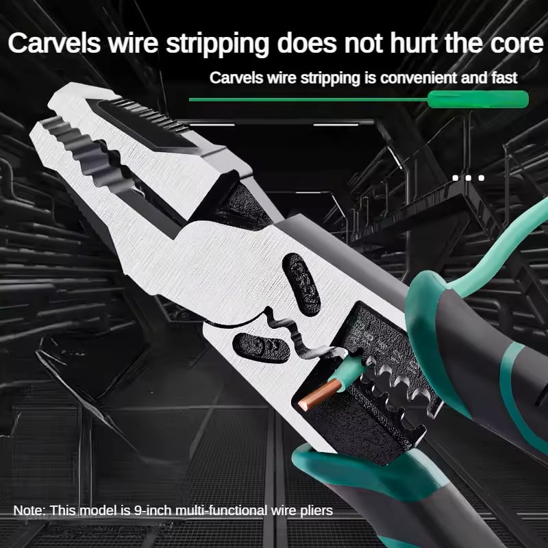 Electrician's pliers wire strippers