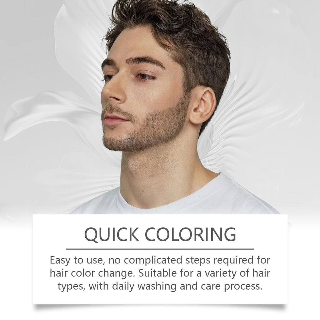 Jaysuing Black/ Light Brown instant shampoo for men